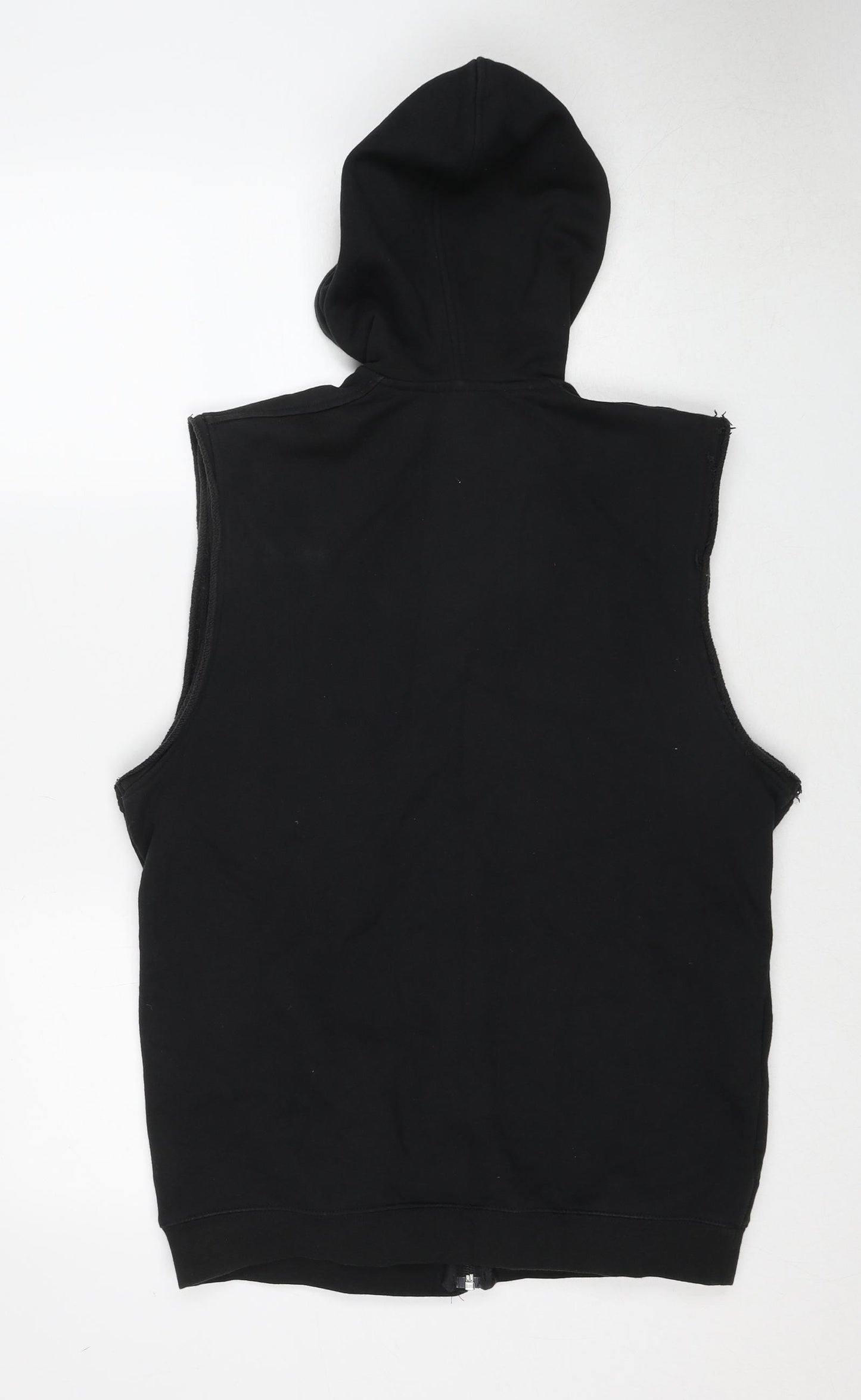 Reebok Mens Black Cotton Full Zip Hoodie Size M