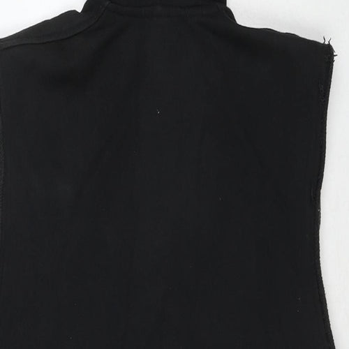 Reebok Mens Black Cotton Full Zip Hoodie Size M