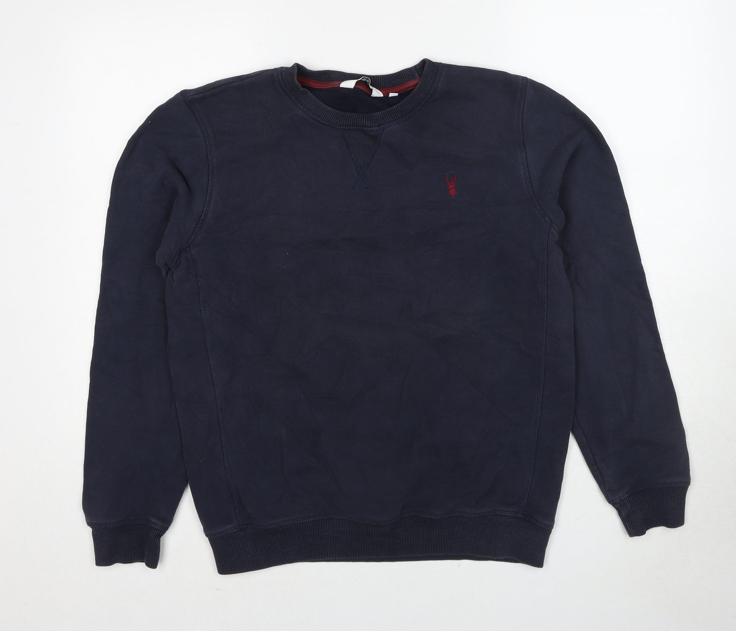 NEXT Mens Blue Cotton Pullover Sweatshirt Size M