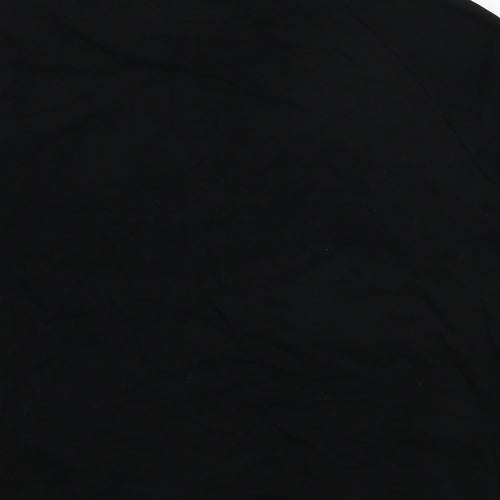 Marks and Spencer Mens Black Cotton Pullover Sweatshirt Size XL