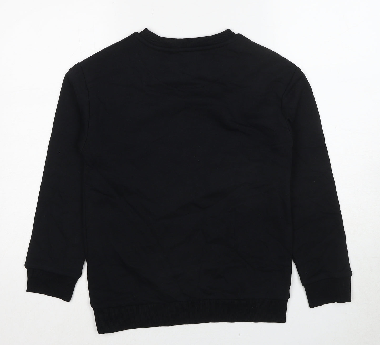 Netflix Boys Black Cotton Pullover Sweatshirt Size 10-11 Years Pullover - Stranger Things