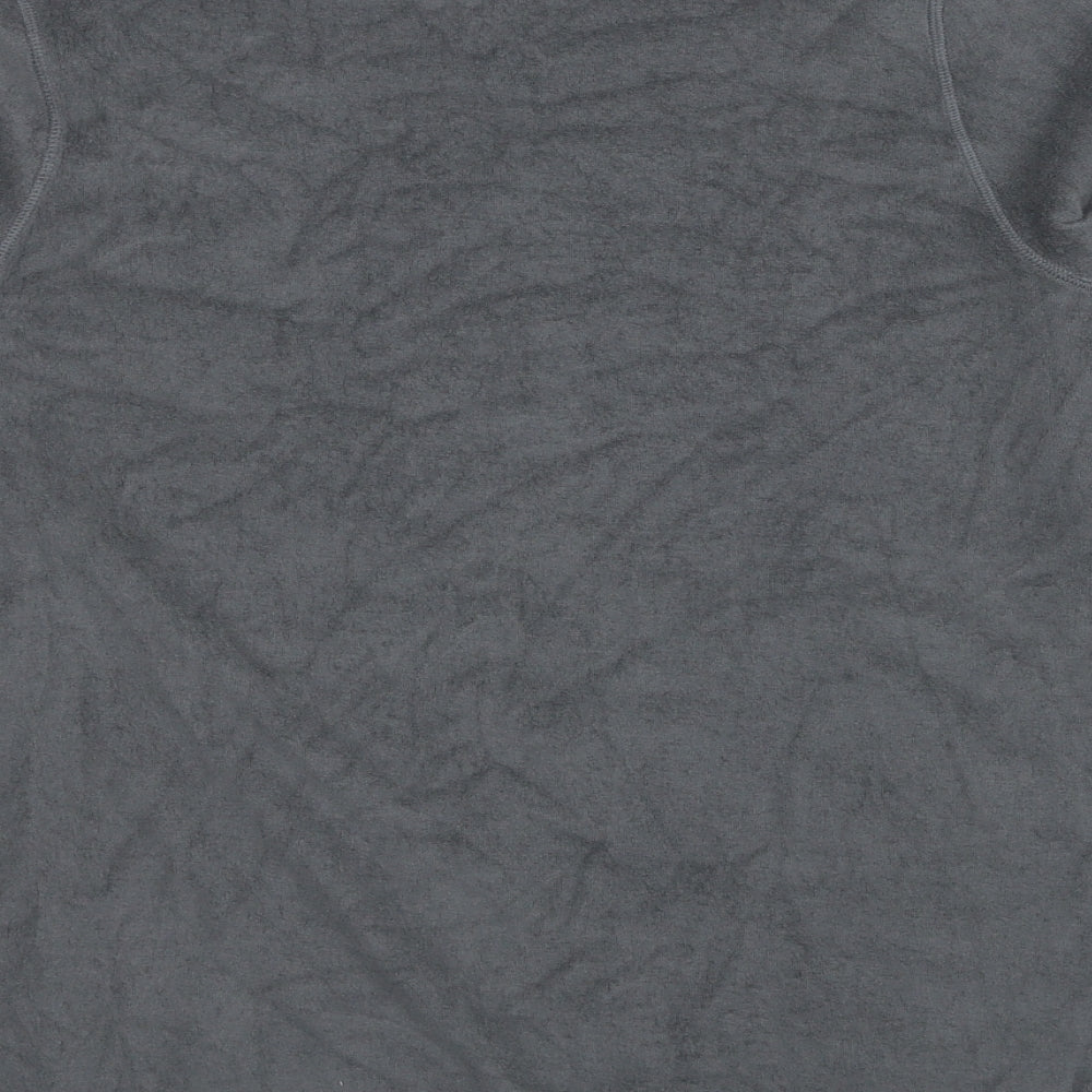 GOODMOVE Womens Grey Cotton Pullover Sweatshirt Size 12 Pullover