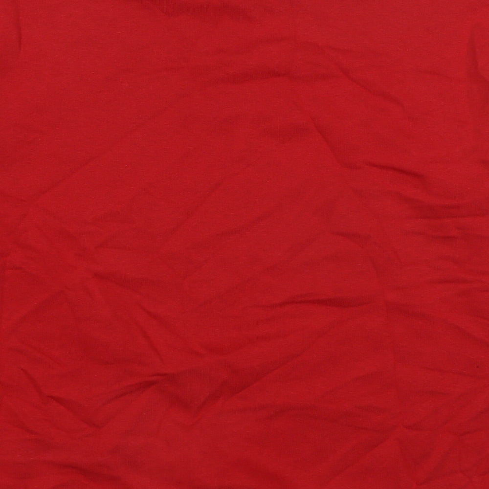 Marks and Spencer Girls Red Cotton Pullover Sweatshirt Size 13-14 Years Pullover