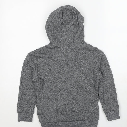Marks and Spencer Boys Grey Cotton Pullover Hoodie Size 6-7 Years Pullover