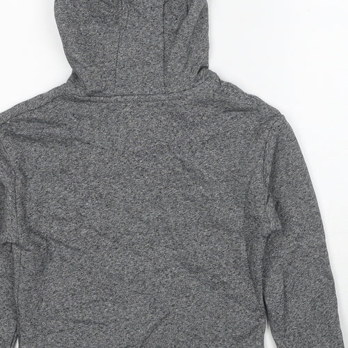 Marks and Spencer Boys Grey Cotton Pullover Hoodie Size 6-7 Years Pullover
