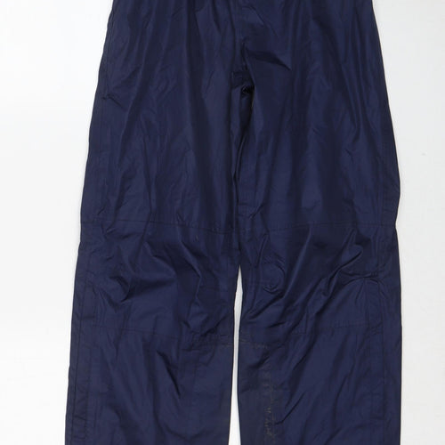 Mountain Warehouse Boys Blue Polyester Rain Trousers Trousers Size 11-12 Years Regular Pullover