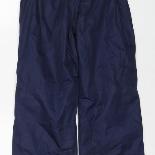 Mountain Warehouse Boys Blue Polyester Rain Trousers Trousers Size 11-12 Years Regular Pullover