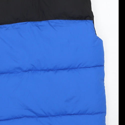New Look Boys Blue Colourblock Gilet Jacket Size 14-15 Years Zip