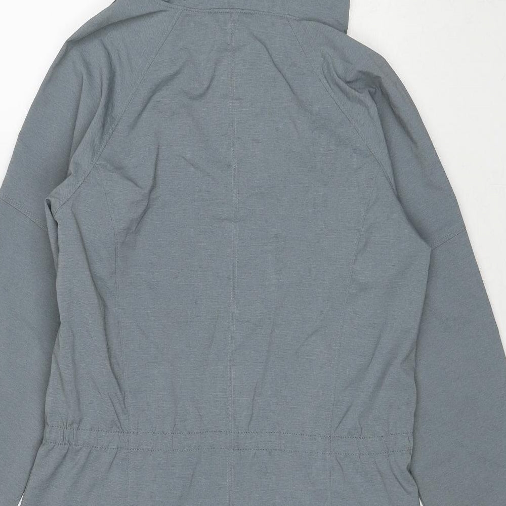 Columbia Womens Grey Rain Coat Coat Size M Zip