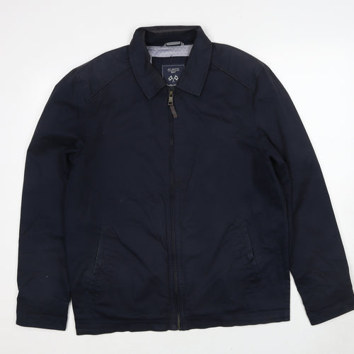 Atlantic Bay Mens Blue Jacket Size M Zip