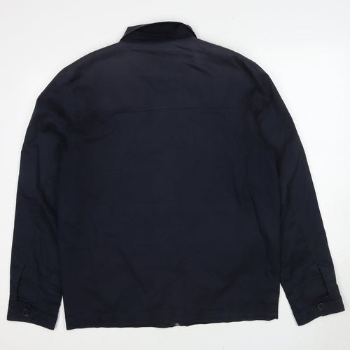 Atlantic Bay Mens Blue Jacket Size M Zip