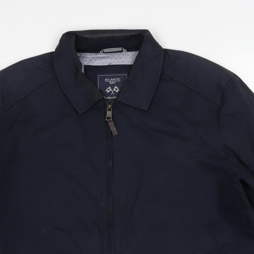 Atlantic Bay Mens Blue Jacket Size M Zip