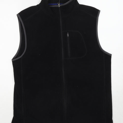 Marks and Spencer Mens Black Gilet Jacket Size M Zip