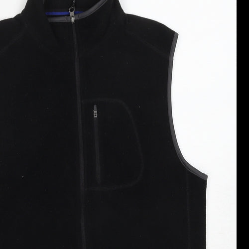 Marks and Spencer Mens Black Gilet Jacket Size M Zip