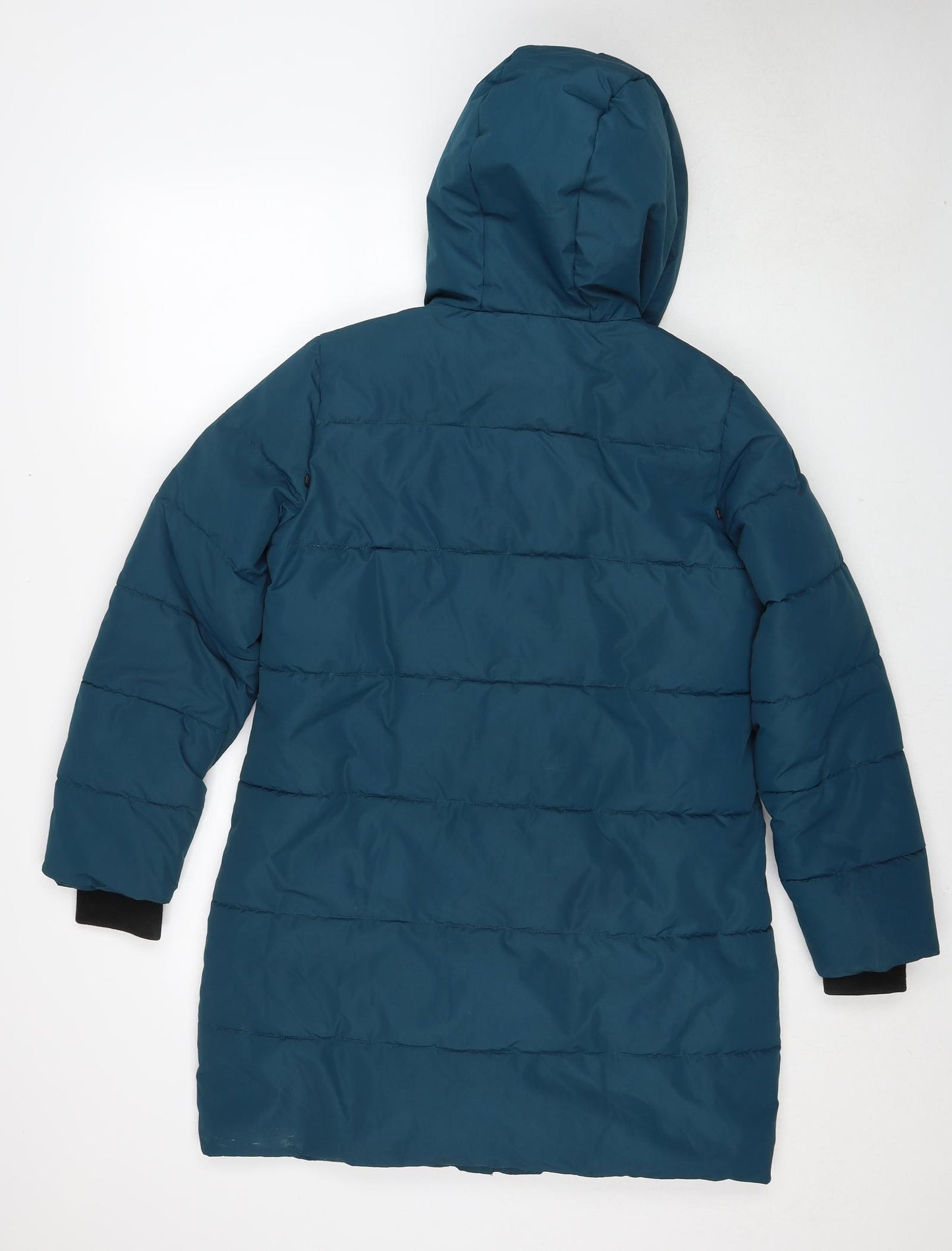 Centigrade Womens Blue Quilted Coat Size S Zip