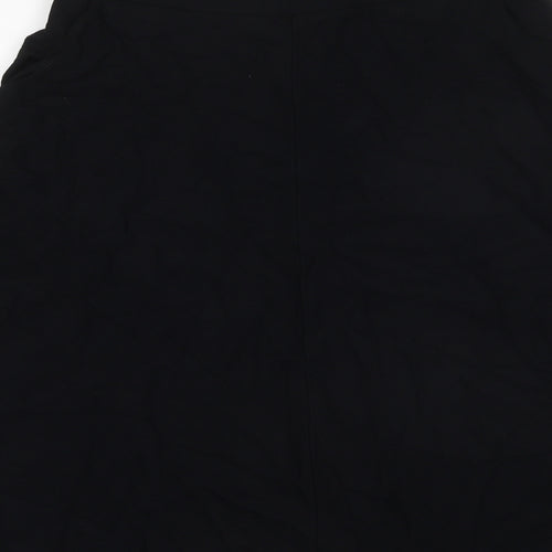 NEXT Womens Black Viscose Swing Skirt Size 10