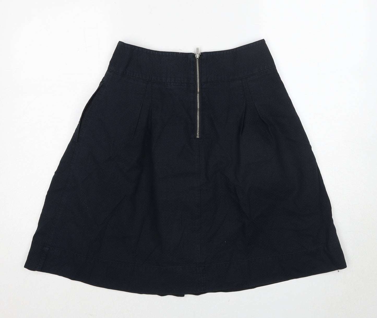 Gap Womens Blue Cotton A-Line Skirt Size 8 Zip