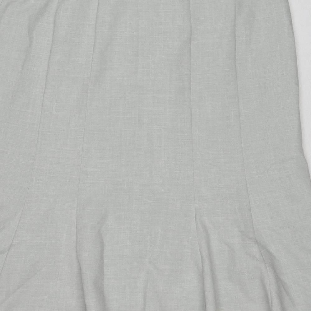 Eastex Womens Grey Polyester Swing Skirt Size 20 Zip