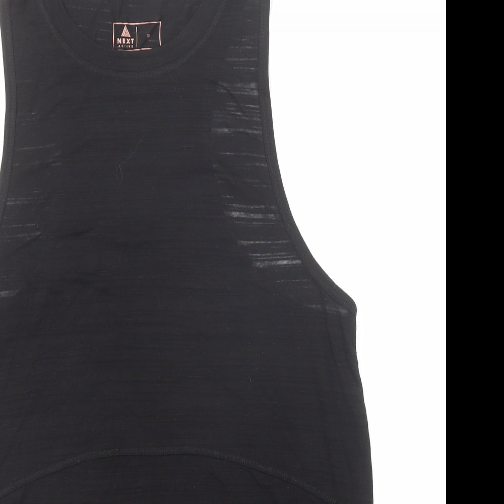 NEXT Womens Black Polyester Pullover Tank Size M Crew Neck Pullover