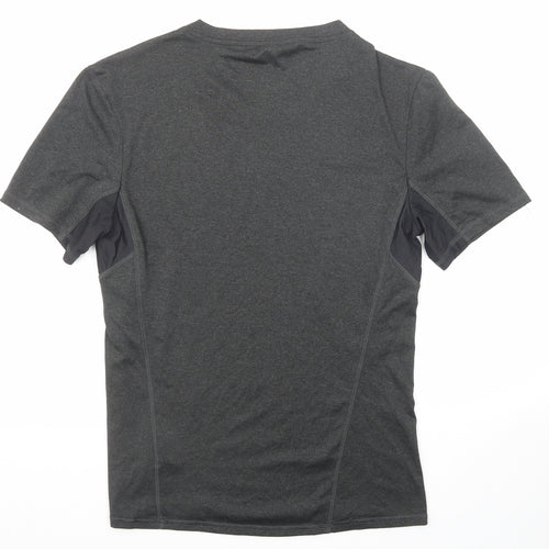 DECATHLON Womens Grey Polyester Pullover T-Shirt Size M Crew Neck Pullover