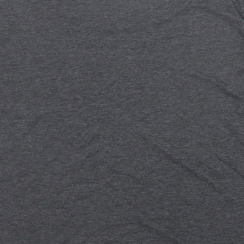 BHS Womens Grey Cotton Basic T-Shirt Size 18 Round Neck