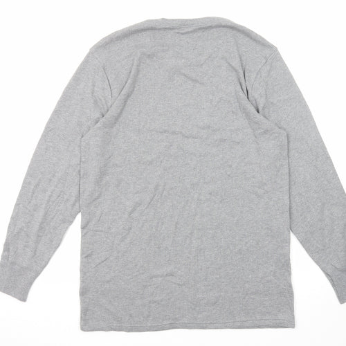 Marks and Spencer Mens Grey Cotton Pullover Sweatshirt Size L