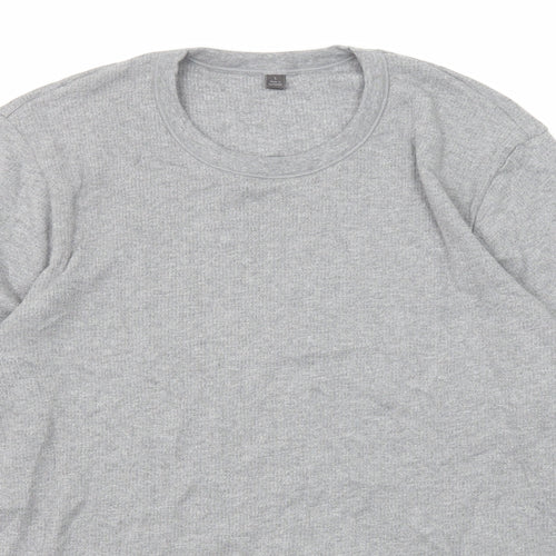 Marks and Spencer Mens Grey Cotton Pullover Sweatshirt Size L