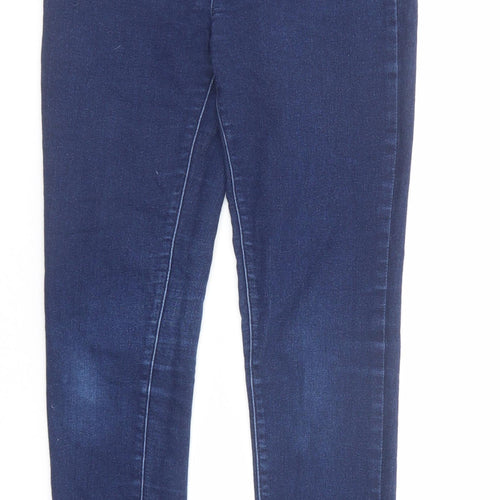 Levi's Girls Blue Cotton Jegging Jeans Size 12 Years Regular Zip