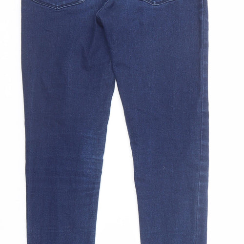 Levi's Girls Blue Cotton Jegging Jeans Size 12 Years Regular Zip