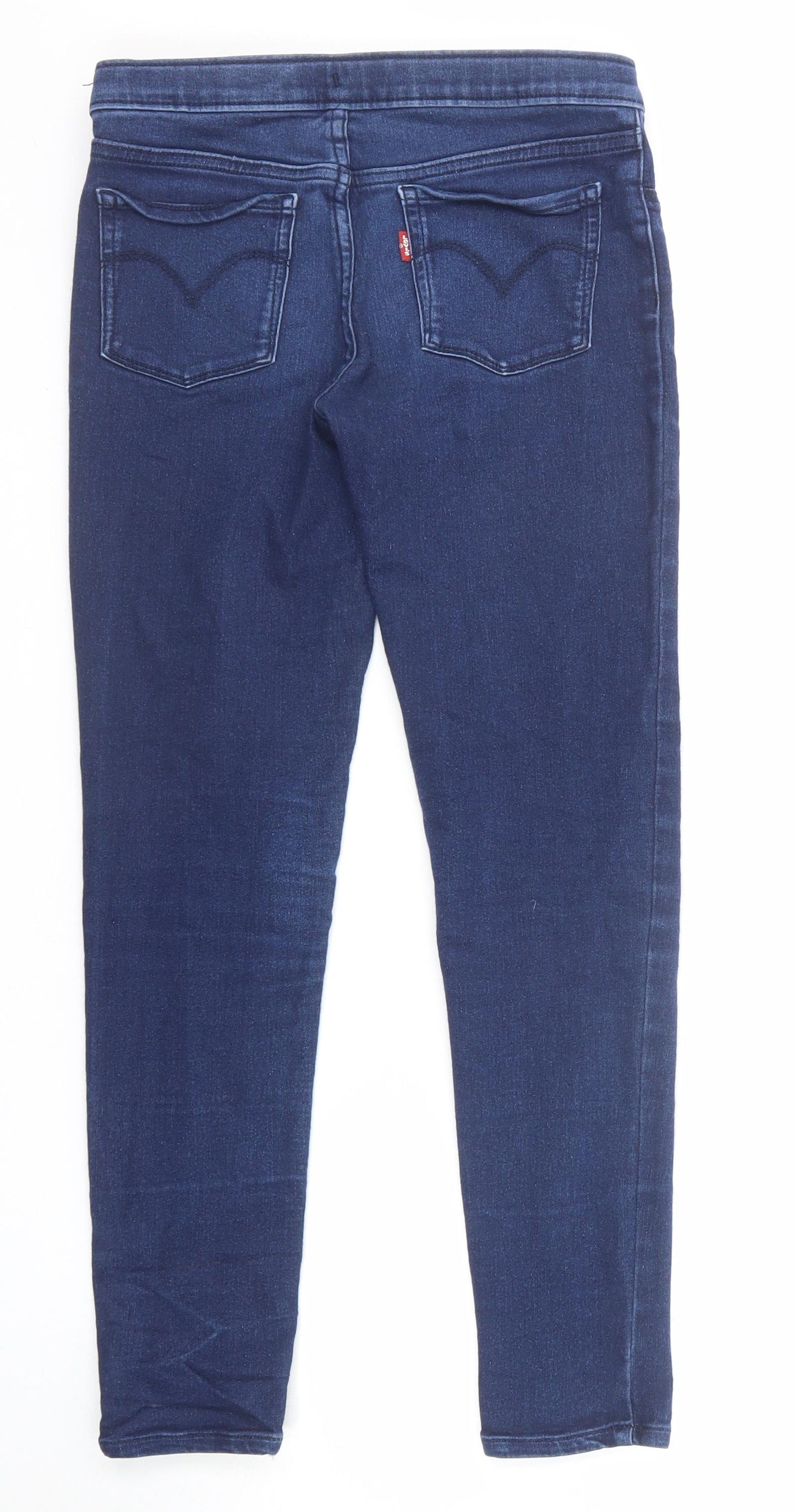 Levi's Girls Blue Cotton Jegging Jeans Size 12 Years Regular Zip