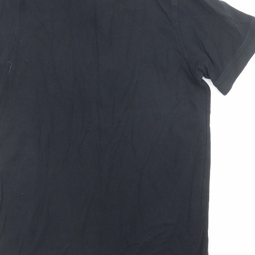 JACK & JONES Mens Blue Cotton Polo Size L Collared Button
