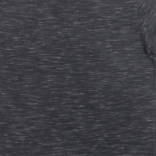 NEXT Mens Black Cotton Polo Size L Collared Button
