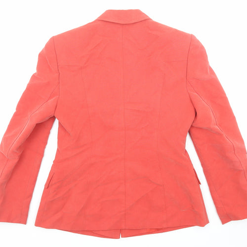 Platinum Womens Red Jacket Size 10 Button