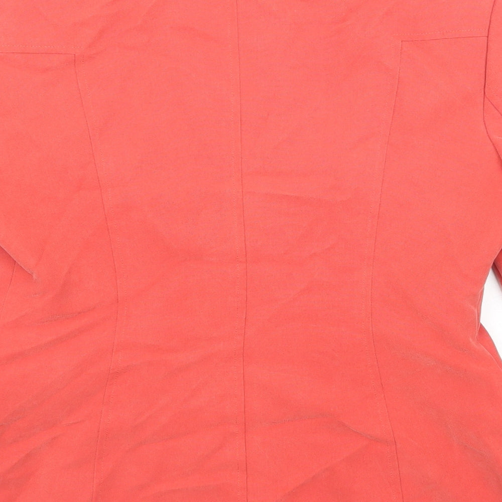 Platinum Womens Red Jacket Size 10 Button