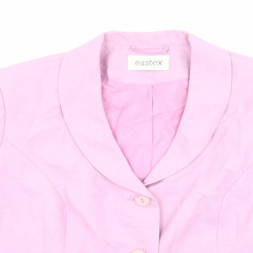 Eastex Womens Pink Jacket Size 18 Button