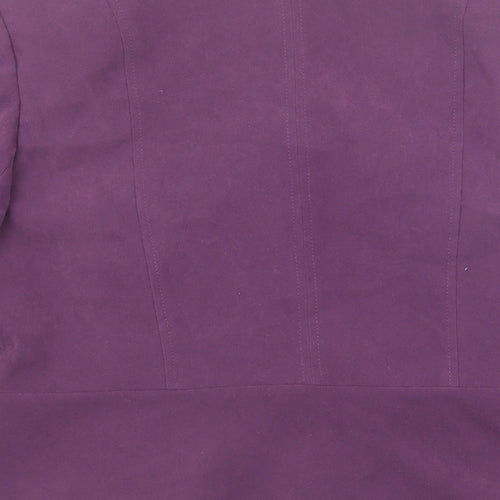 EWM Womens Purple Jacket Size 16 Zip