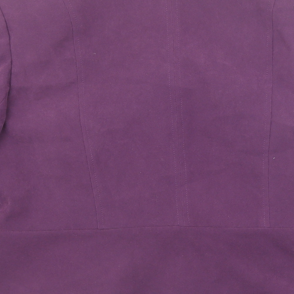 EWM Womens Purple Jacket Size 16 Zip