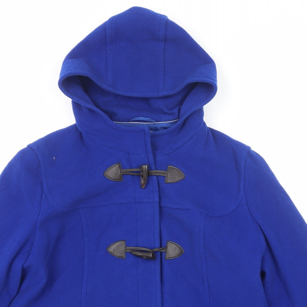 John Lewis Womens Blue Overcoat Coat Size 18 Toggle