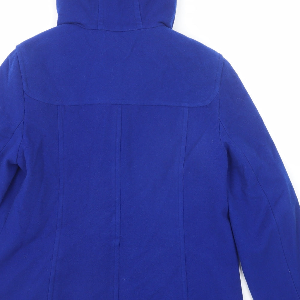 John Lewis Womens Blue Overcoat Coat Size 18 Toggle
