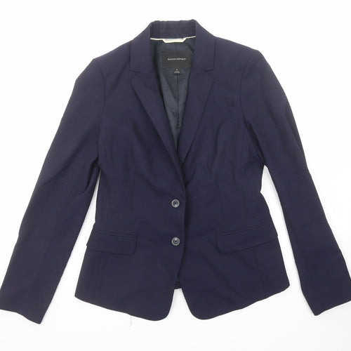 Banana Republic Womens Blue Wool Jacket Blazer Size 6