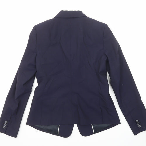 Banana Republic Womens Blue Wool Jacket Blazer Size 6