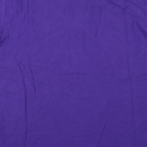 Blue Harbour Mens Purple Cotton Polo Size 2XL Collared Button