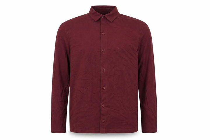 ASOS Mens Red Cotton Button-Up Size M Collared Button