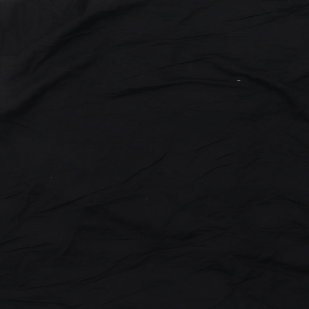 Zara Womens Black Viscose Basic Blouse Size M V-Neck