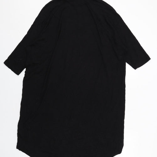 Monki Womens Black Viscose A-Line Size XS Round Neck Pullover