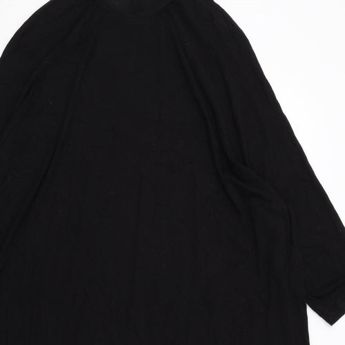 Monki Womens Black Viscose A-Line Size XS Round Neck Pullover