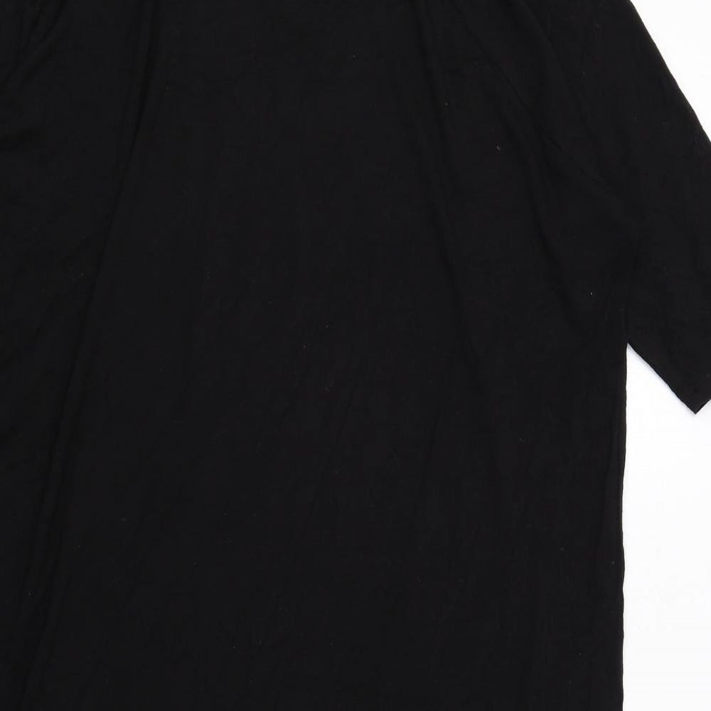 Monki Womens Black Viscose A-Line Size XS Round Neck Pullover