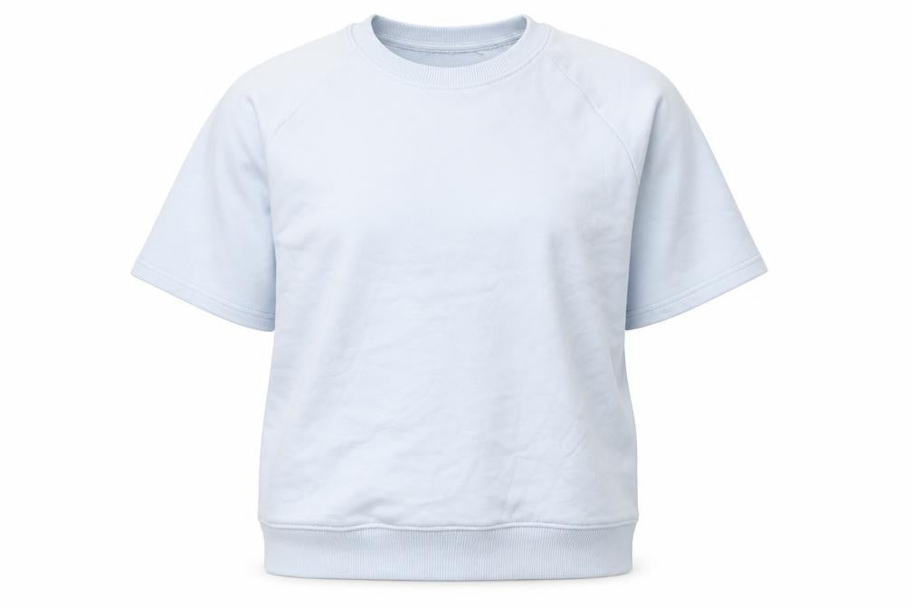 Front view of Next women’s blue cotton pullover sweatshirt, size M, pullover