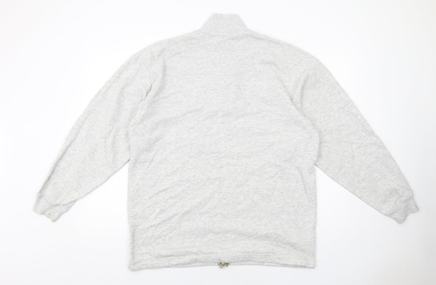 Marks and Spencer Womens Grey Cotton Pullover Sweatshirt Size 16 Zip