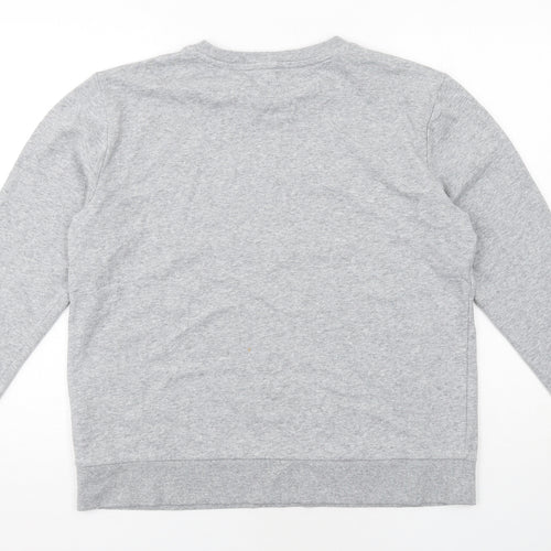 DKNY Womens Grey Cotton Pullover Sweatshirt Size M Pullover